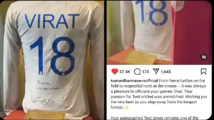 Virat Kohli’s Autographed Test Jersey